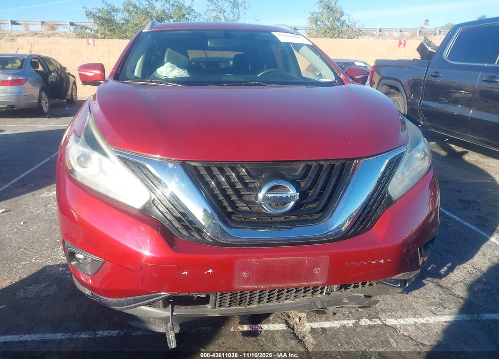 2015 NISSAN MURANO SL VIN: 5N1AZ2MGXFN240502