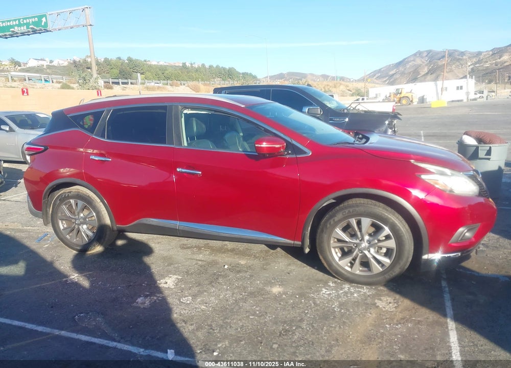 2015 NISSAN MURANO SL VIN: 5N1AZ2MGXFN240502