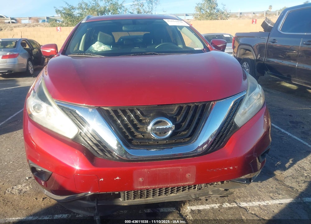 2015 NISSAN MURANO SL VIN: 5N1AZ2MGXFN240502