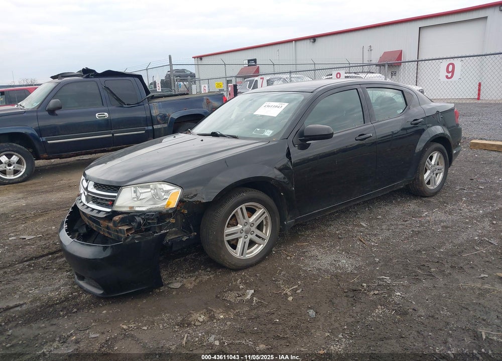 2012 DODGE AVENGER VIN: 1C3CDZCB2CN201395