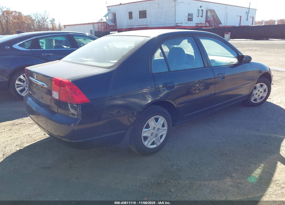 2003 HONDA CIVIC LX VIN: 1HGES165X3L020575