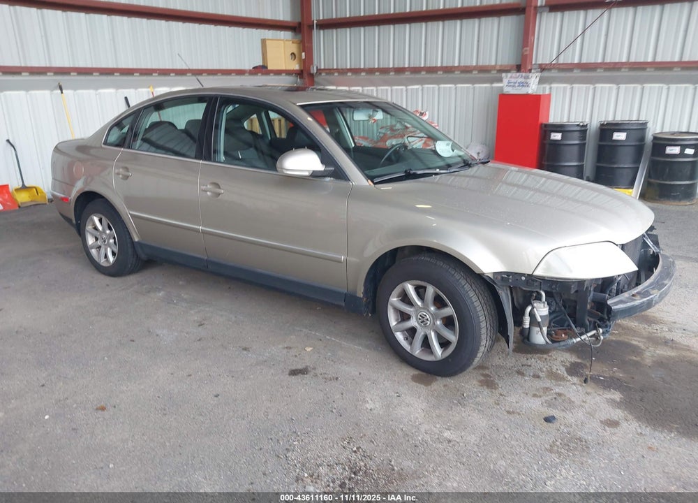 2004 VOLKSWAGEN PASSAT GLS VIN: WVWPD63B54E211254