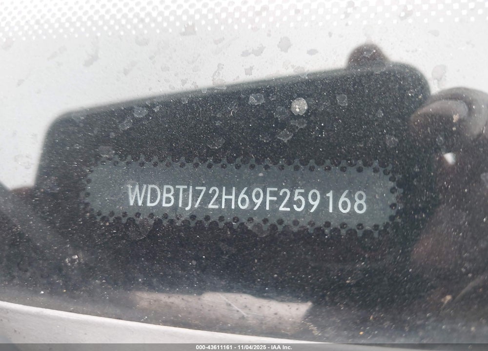 2009 MERCEDES-BENZ CLK 550 VIN: WDBTJ72H69F259168