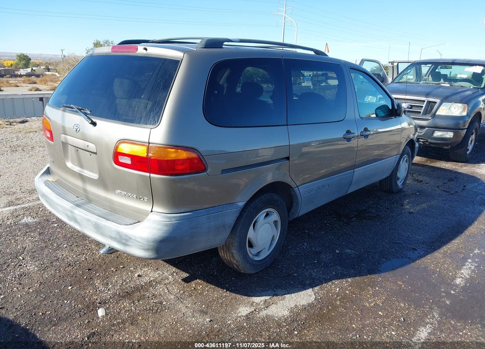 1999 TOYOTA SIENNA LE VIN: 4T3ZF13C5XU149740