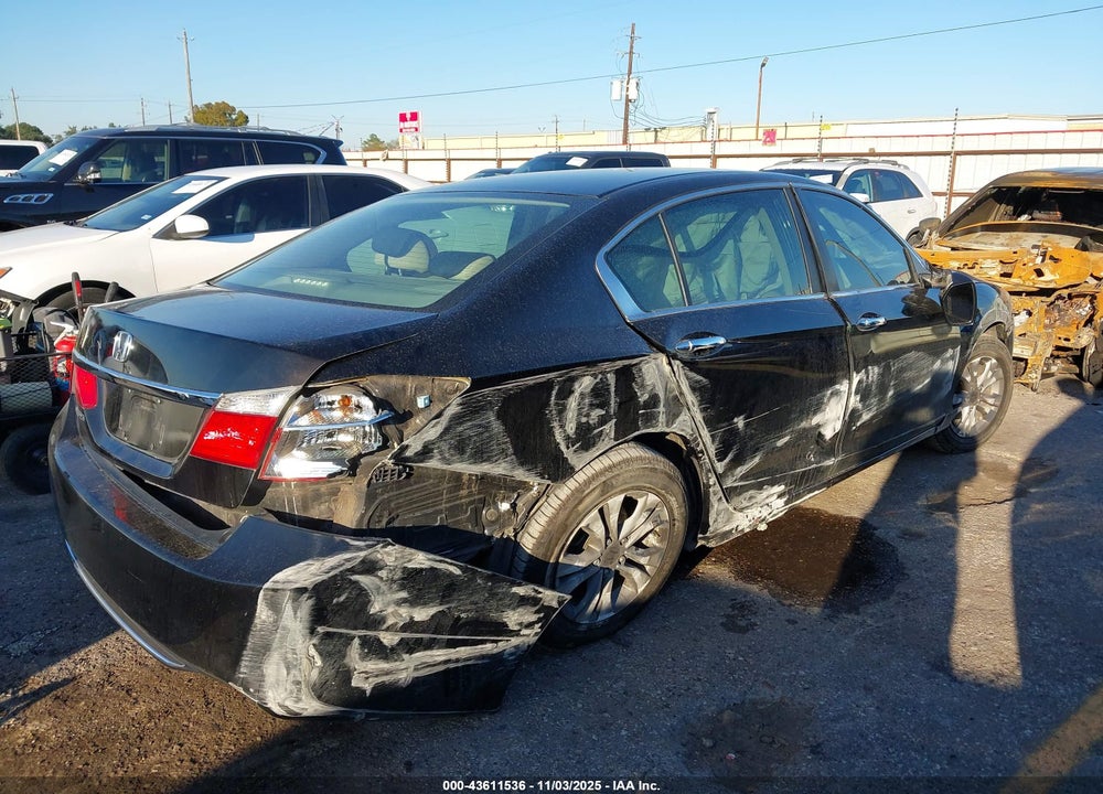 2013 HONDA ACCORD LX VIN: 1HGCR2F39DA266599
