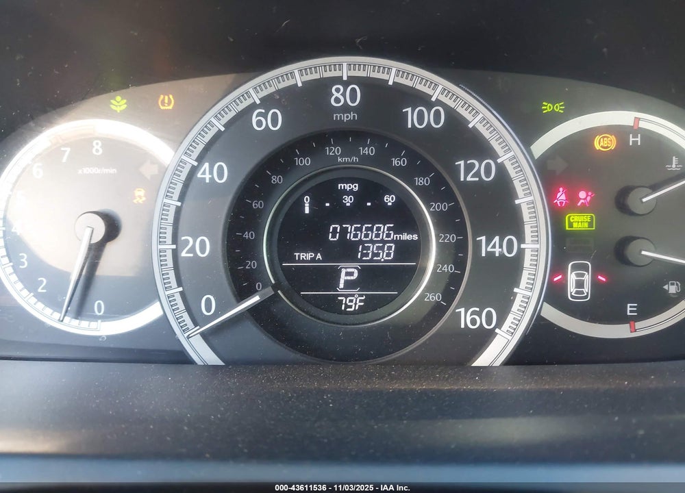 2013 HONDA ACCORD LX VIN: 1HGCR2F39DA266599