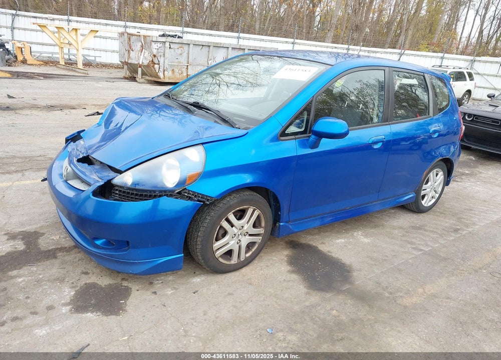 2008 HONDA FIT SPORT VIN: JHMGD38628S046067