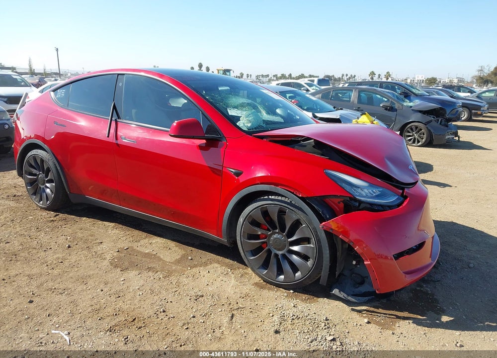 2021 TESLA MODEL Y PERFORMANCE DUAL MOTOR ALL-WHEEL DRIVE VIN: 5YJYGDEF6MF076249