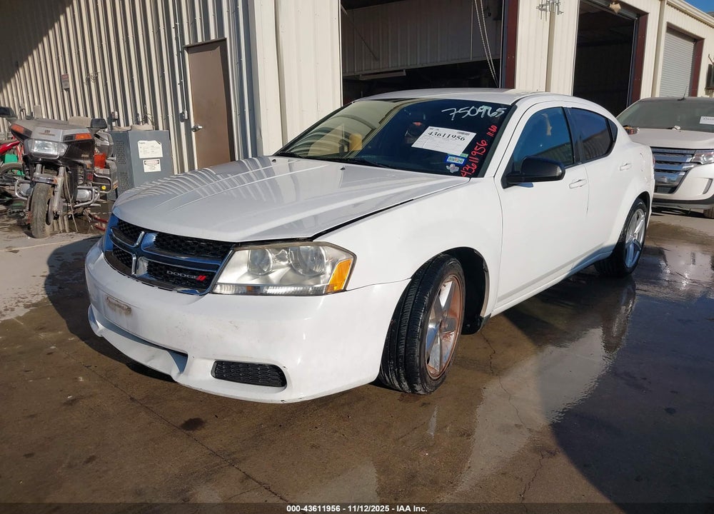 2013 DODGE AVENGER SE V6 VIN: 1C3CDZAG0DN750965
