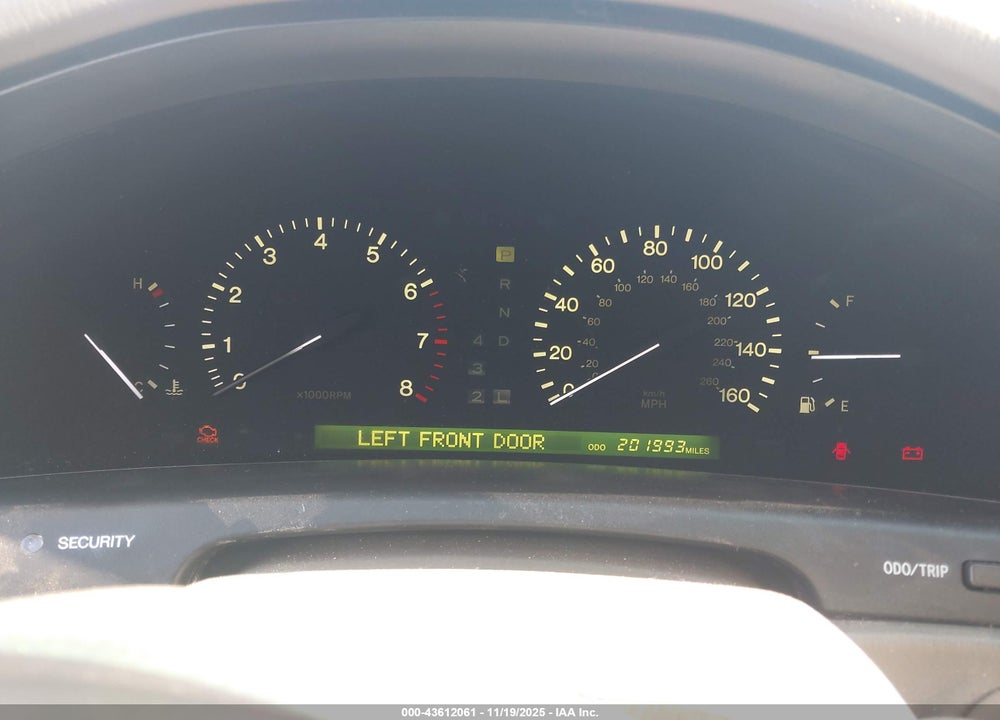 1998 LEXUS LS 400 VIN: JT8BH28F6W0128160