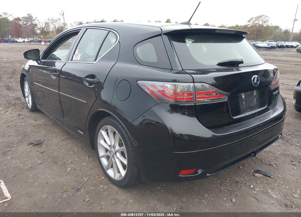 2012 LEXUS CT 200H VIN: JTHKD5BH9C2095081