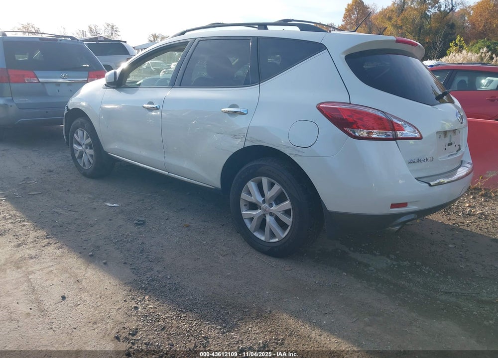 2011 NISSAN MURANO SV VIN: JN8AZ1MW5BW156795
