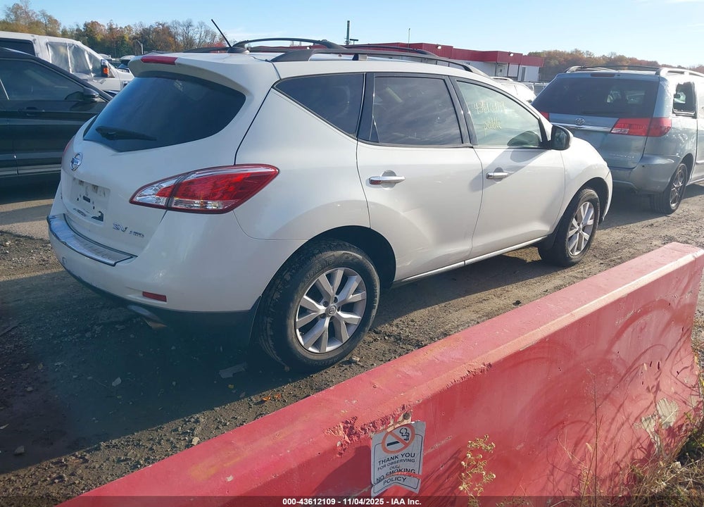 2011 NISSAN MURANO SV VIN: JN8AZ1MW5BW156795