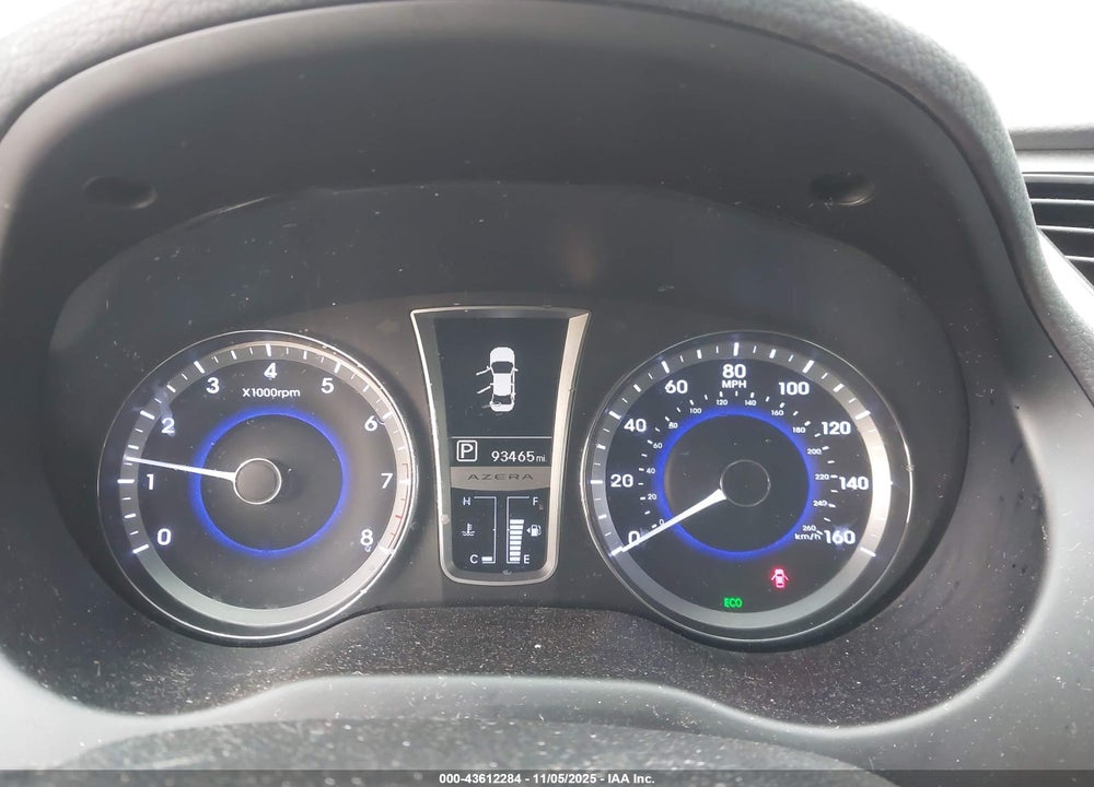 2014 HYUNDAI AZERA VIN: KMHFG4JG6EA339268