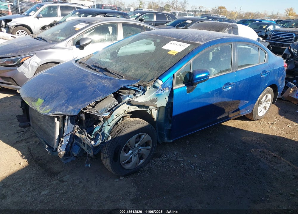 2015 HONDA CIVIC LX VIN: 19XFB2F55FE067907