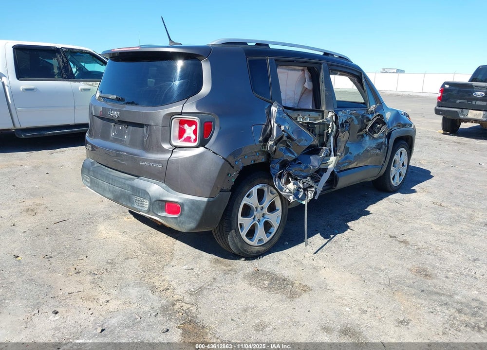 2016 JEEP RENEGADE LIMITED VIN: ZACCJADT1GPC54664
