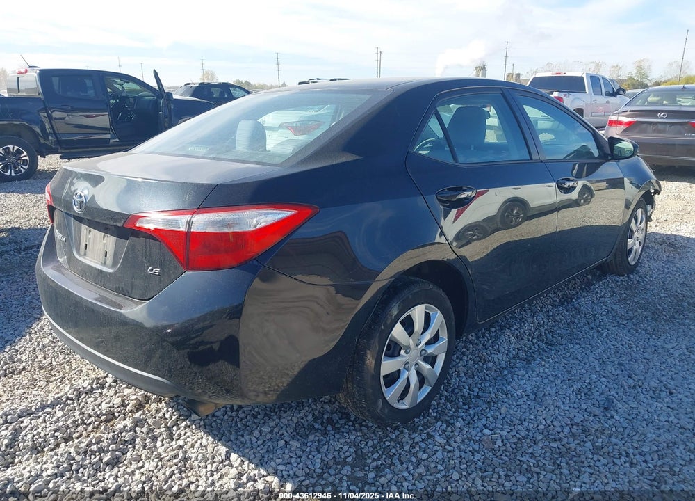 2015 TOYOTA COROLLA LE VIN: 2T1BURHE1FC263565