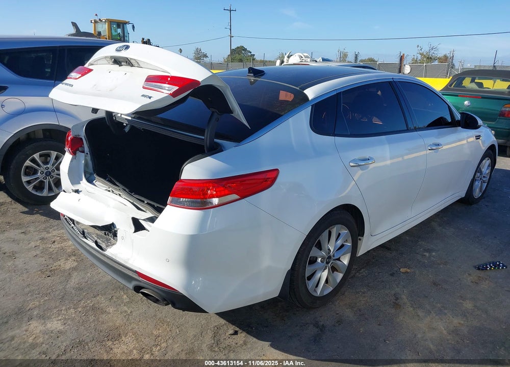 2016 KIA OPTIMA VIN: 5XXGU4L34GG082002