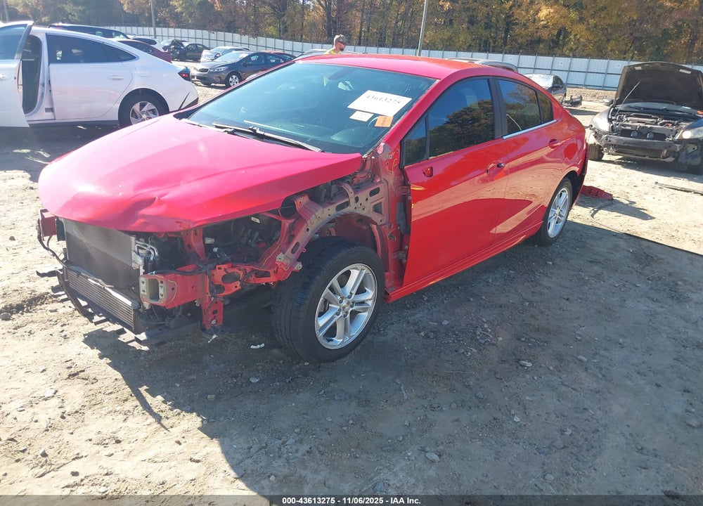 2016 CHEVROLET CRUZE LT AUTO VIN: 1G1BE5SM6G7272943