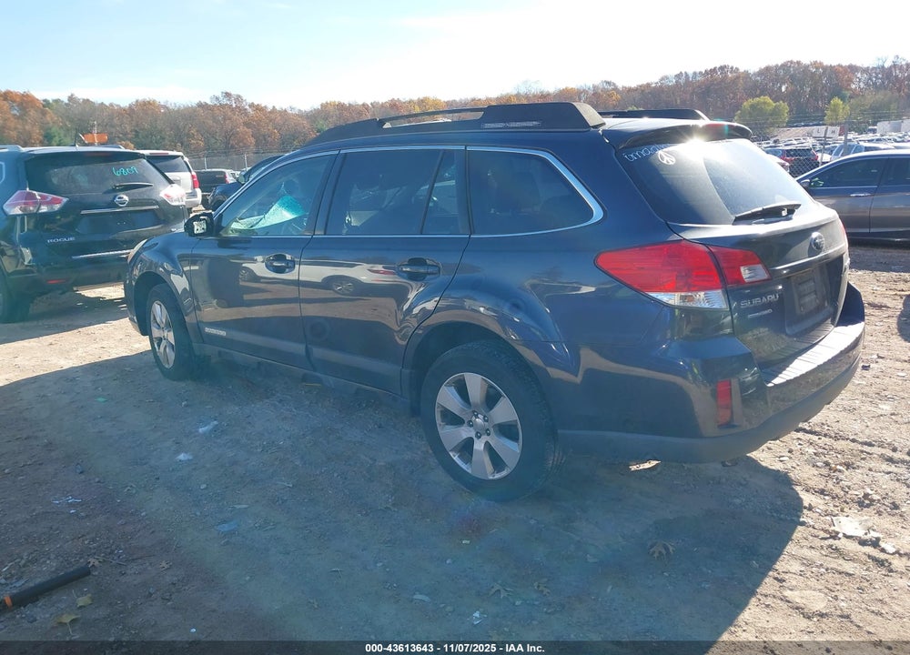 2011 SUBARU OUTBACK 2.5I PREMIUM VIN: 4S4BRCGC5B3390641