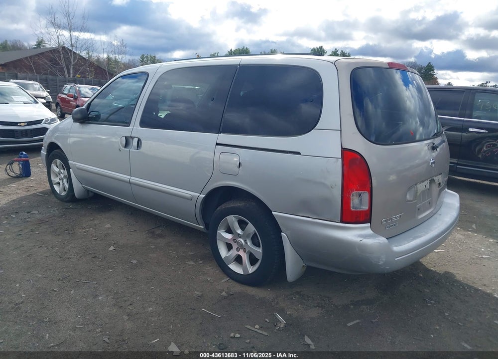 2002 NISSAN QUEST GXE VIN: 4N2ZN15T12D820193