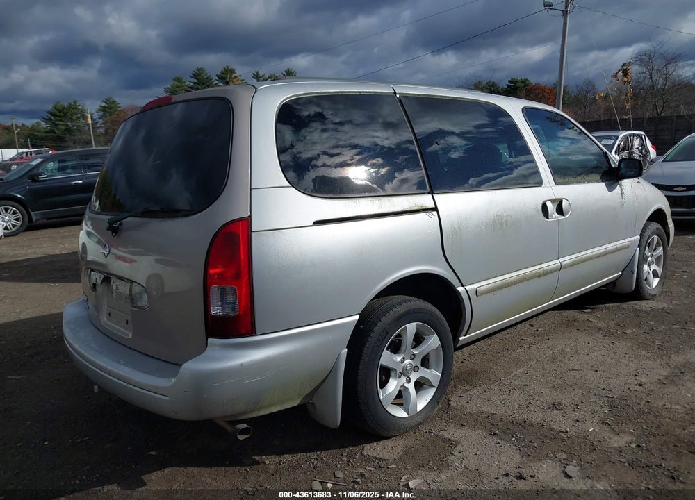 2002 NISSAN QUEST GXE VIN: 4N2ZN15T12D820193