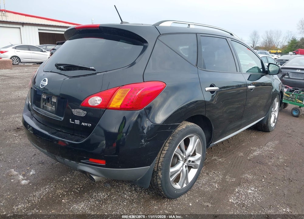 2009 NISSAN MURANO LE VIN: JN8AZ18W99W154049