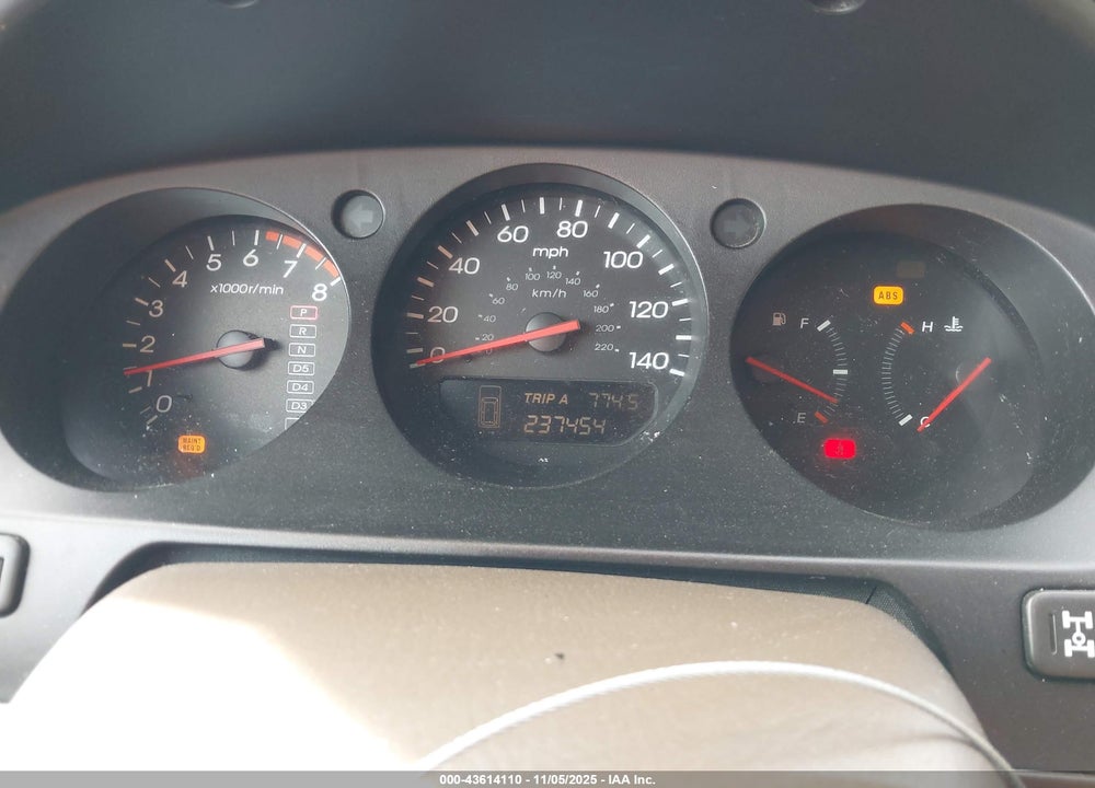 2002 ACURA MDX VIN: 2HNYD18642H518403