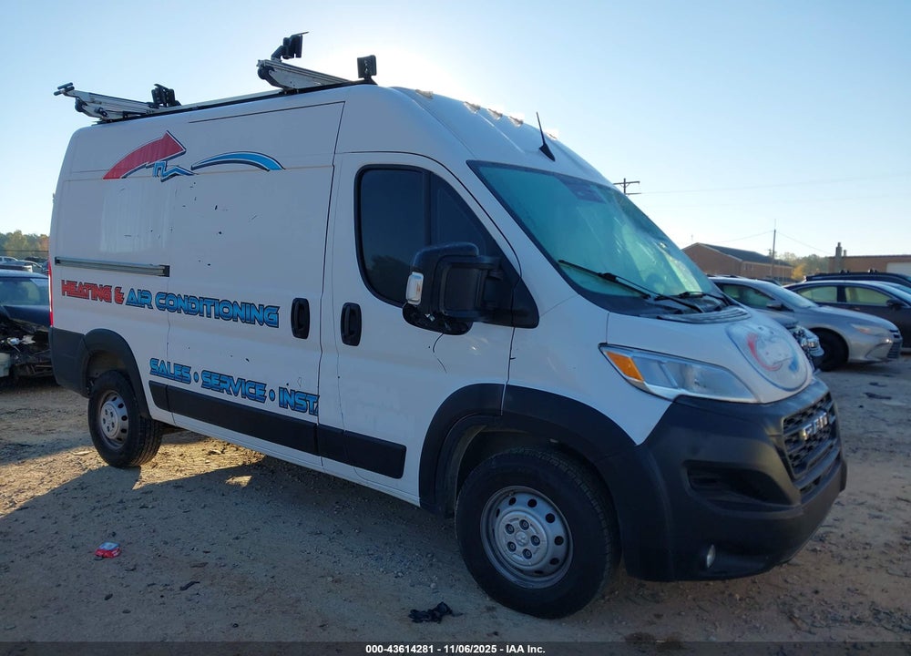 2023 RAM PROMASTER 1500 HIGH ROOF 136 WB VIN: 3C6LRVBG6PE513692