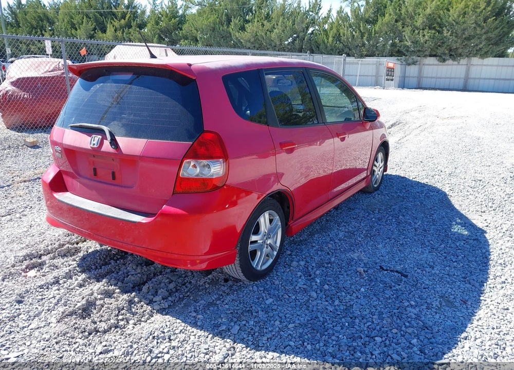 2008 HONDA FIT SPORT VIN: JHMGD38678S015770