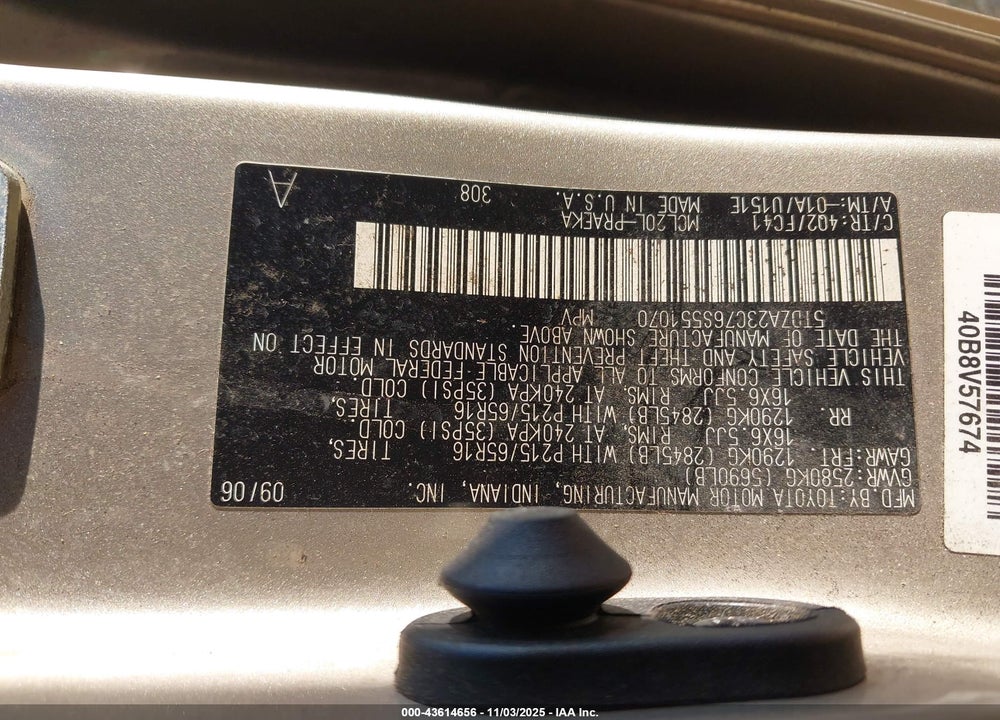 2006 TOYOTA SIENNA VIN: 5TDZA23C76S551070