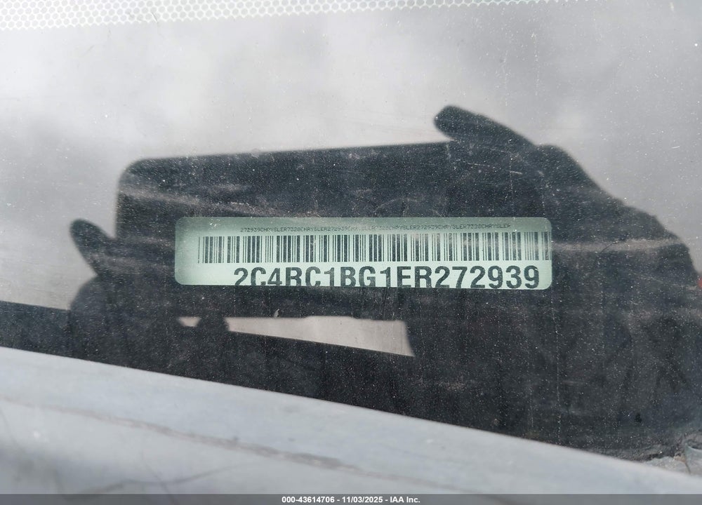 2014 CHRYSLER TOWN & COUNTRY TOURING VIN: 2C4RC1BG1ER272939
