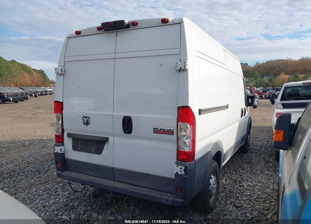 2017 RAM PROMASTER 1500 HIGH ROOF 136 WB VIN: 3C6TRVBG8HE506129