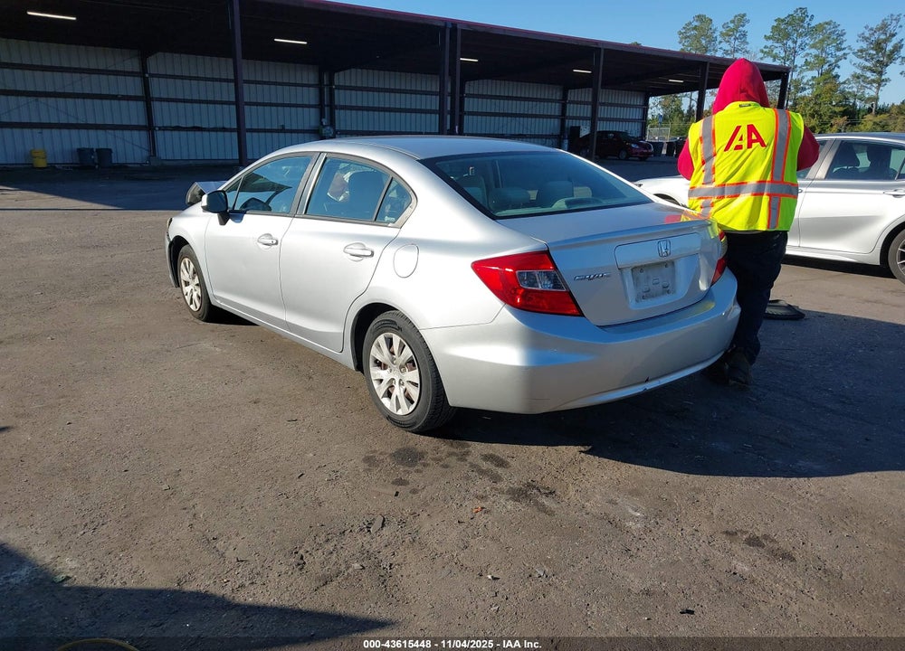 2012 HONDA CIVIC LX VIN: 19XFB2F52CE084661