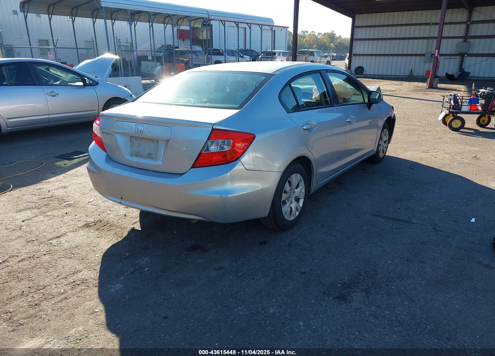 2012 HONDA CIVIC LX VIN: 19XFB2F52CE084661
