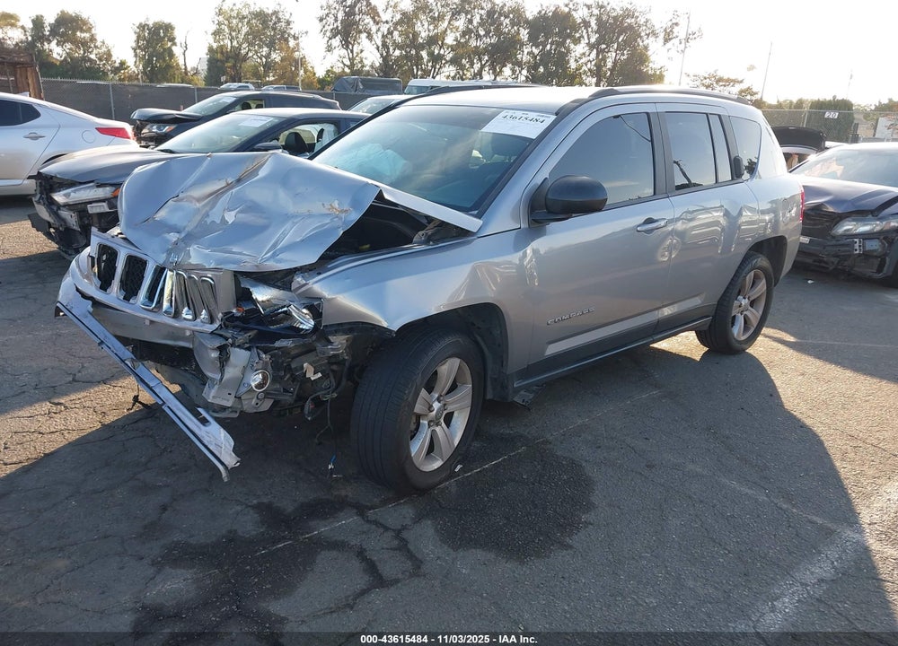 2017 JEEP COMPASS SPORT FWD VIN: 1C4NJCBA5HD124540