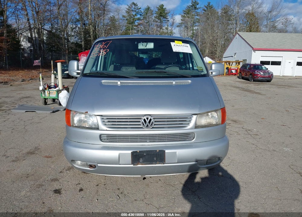 2002 VOLKSWAGEN EUROVAN GLS VIN: WV2KB47032H057122