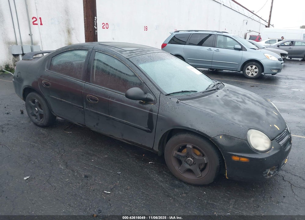 2003 DODGE NEON SXT VIN: 1B3AS56C23D106588