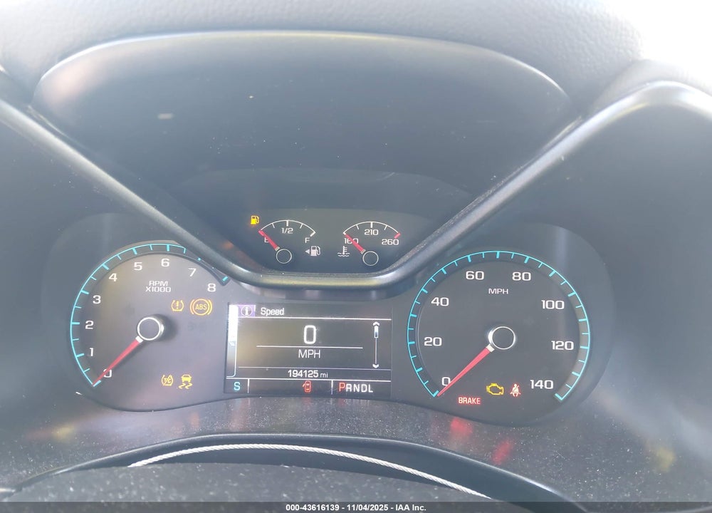 2017 CHEVROLET COLORADO VIN: 1GCGTDEN6H1250009