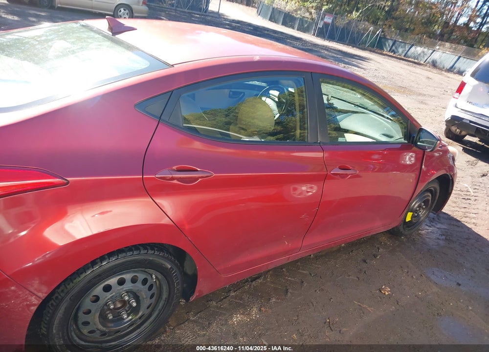 2013 HYUNDAI ELANTRA GLS VIN: 5NPDH4AE8DH216747