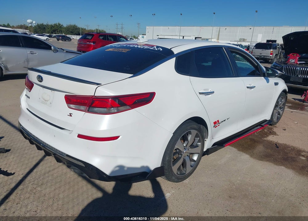2019 KIA OPTIMA S VIN: 5XXGT4L38KG358953