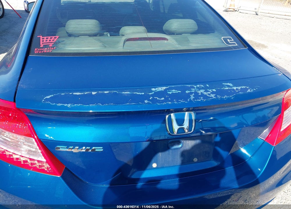 2012 HONDA CIVIC VIN: 2HGFG3B50CH543401