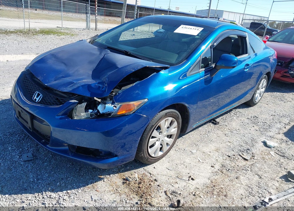 2012 HONDA CIVIC VIN: 2HGFG3B50CH543401