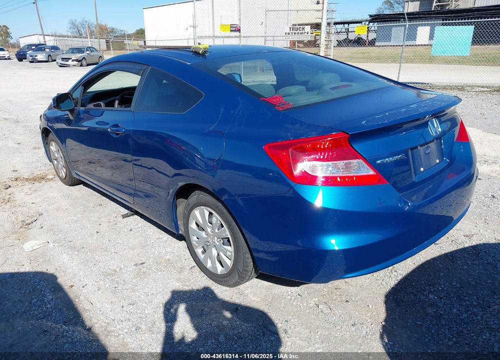 2012 HONDA CIVIC VIN: 2HGFG3B50CH543401