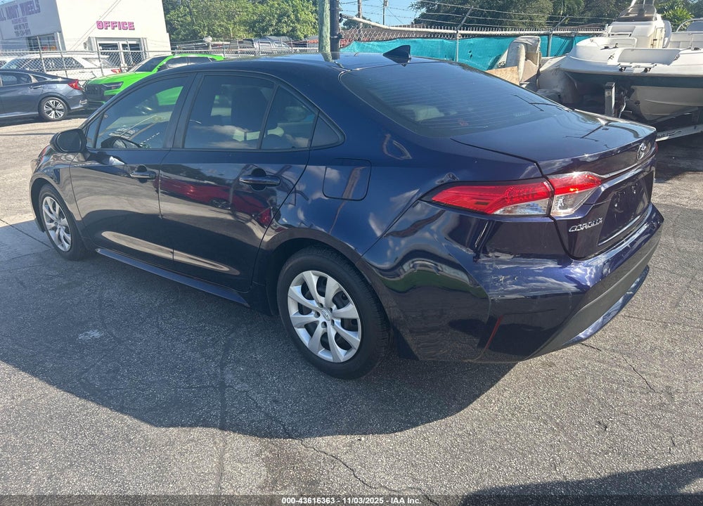 2020 TOYOTA COROLLA LE VIN: JTDEPRAE2LJ004212