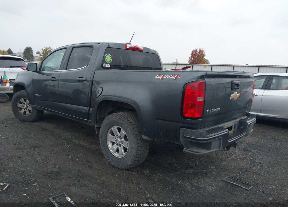 2016 CHEVROLET COLORADO WT VIN: 1GCGTBE36G1121902