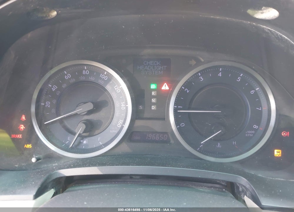 2012 LEXUS IS 250 VIN: JTHBF5C27C5166183