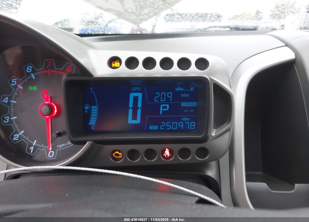 2013 CHEVROLET SONIC LT AUTO VIN: 1G1JC6SHXD4221694