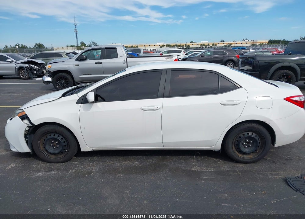 2015 TOYOTA COROLLA LE VIN: 2T1BURHE3FC430668