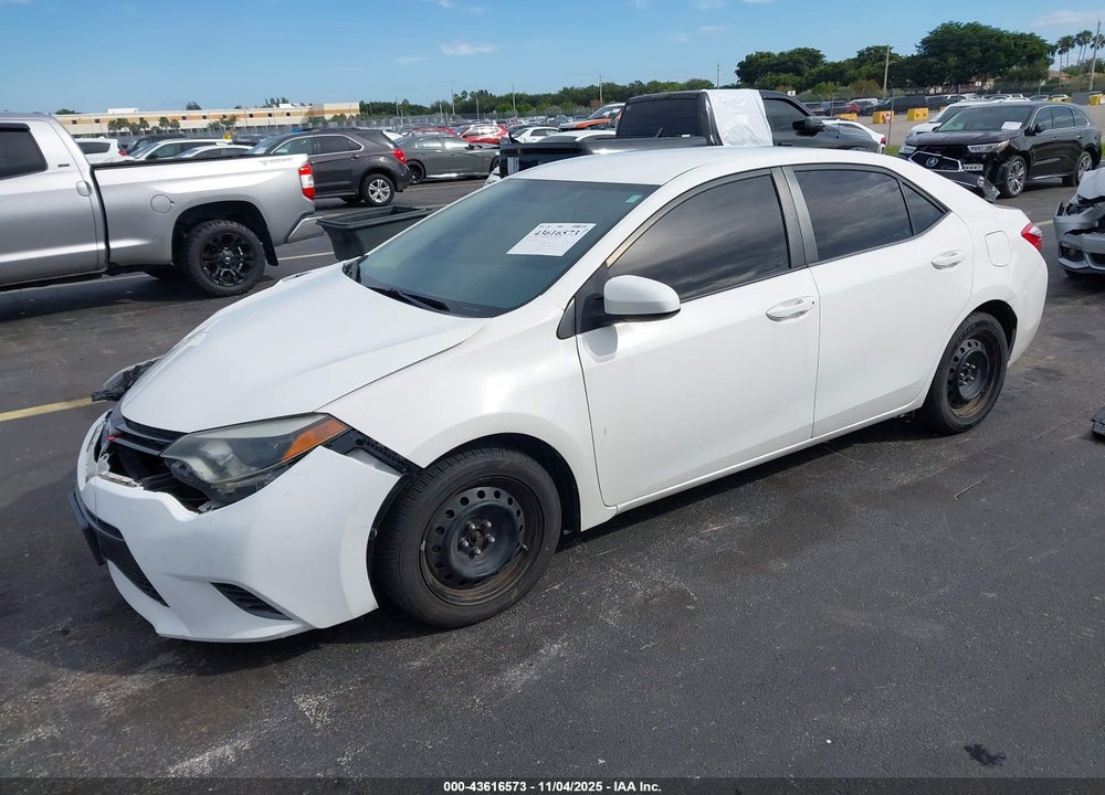2015 TOYOTA COROLLA LE VIN: 2T1BURHE3FC430668